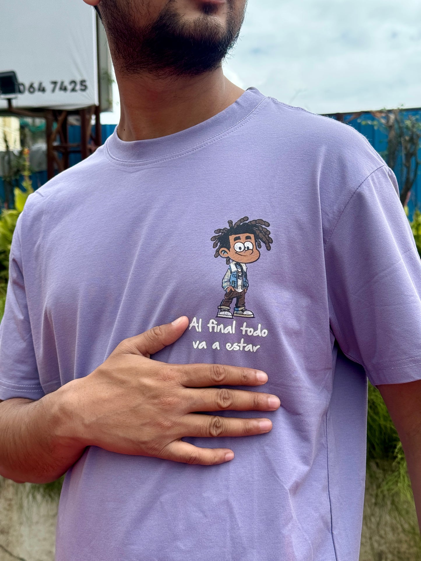Purple Graphic Oversized T-Shirt – Street Style Comfort