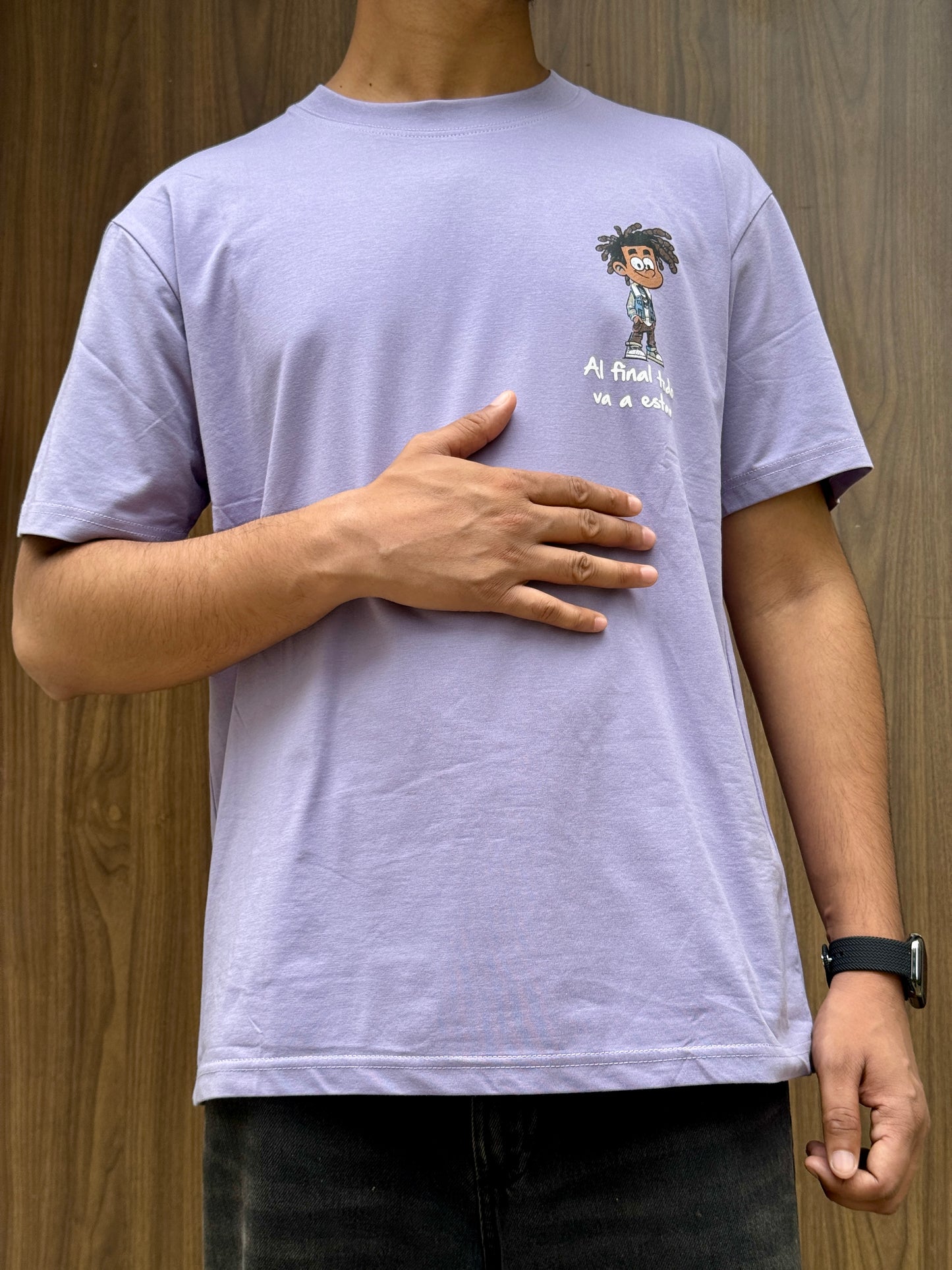 Purple Graphic Oversized T-Shirt – Street Style Comfort