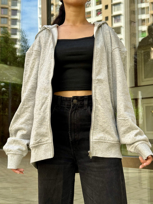 Unisex Oversized Zip-Up Hoodie