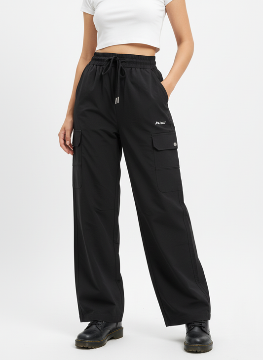 Unisex Utility Cargo Pants – Black Edition