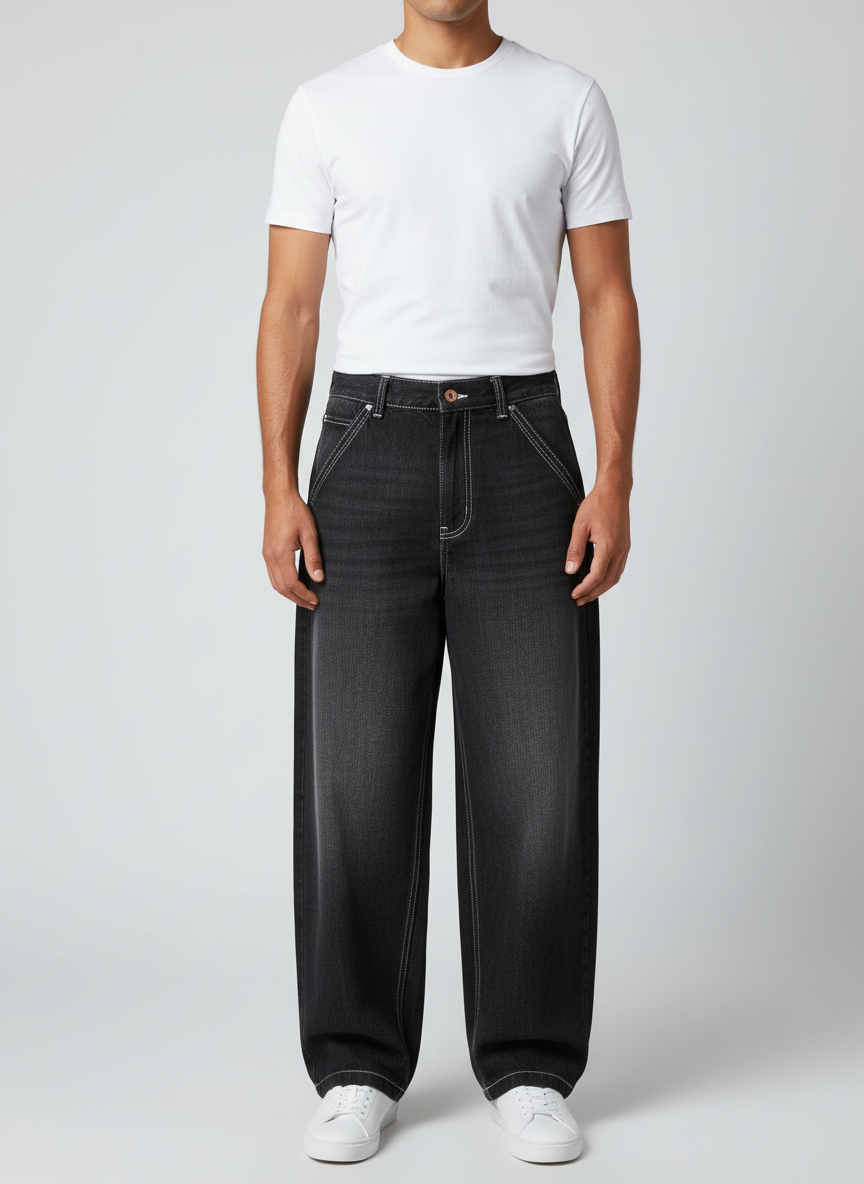 Dark Fade Baggy Jeans