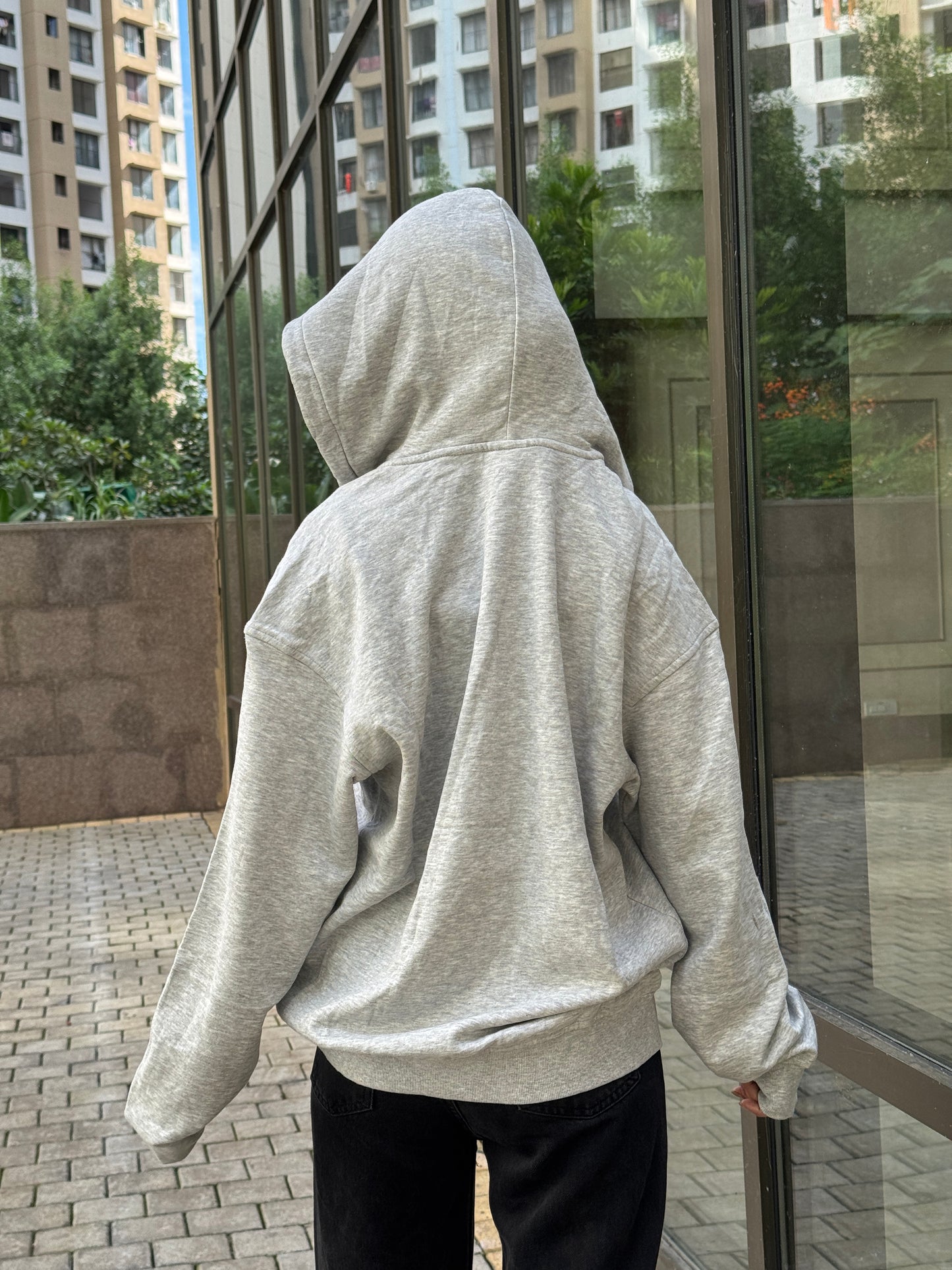 Unisex Oversized Zip-Up Hoodie
