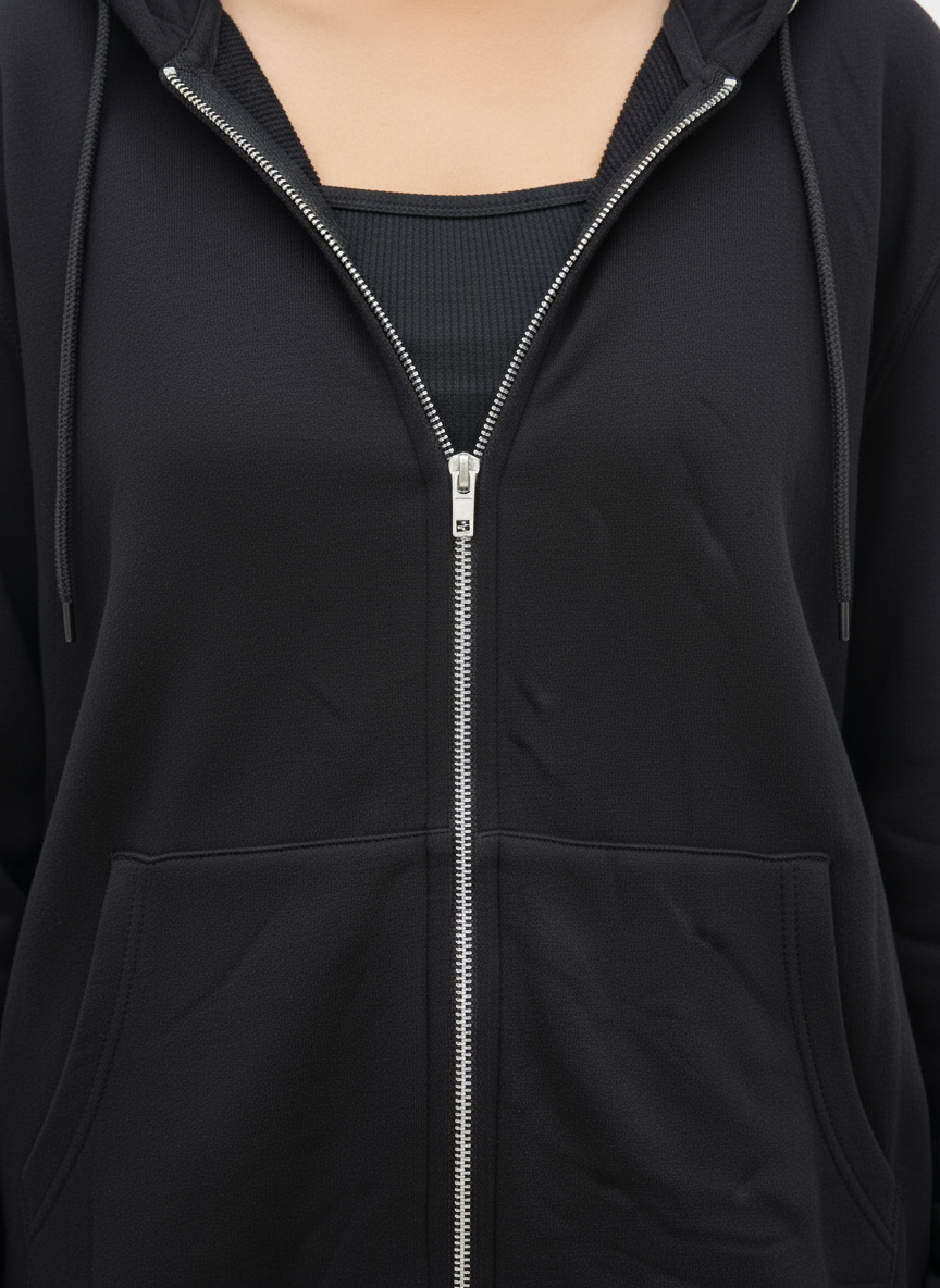 Unisex Oversized Zip-Up Hoodie