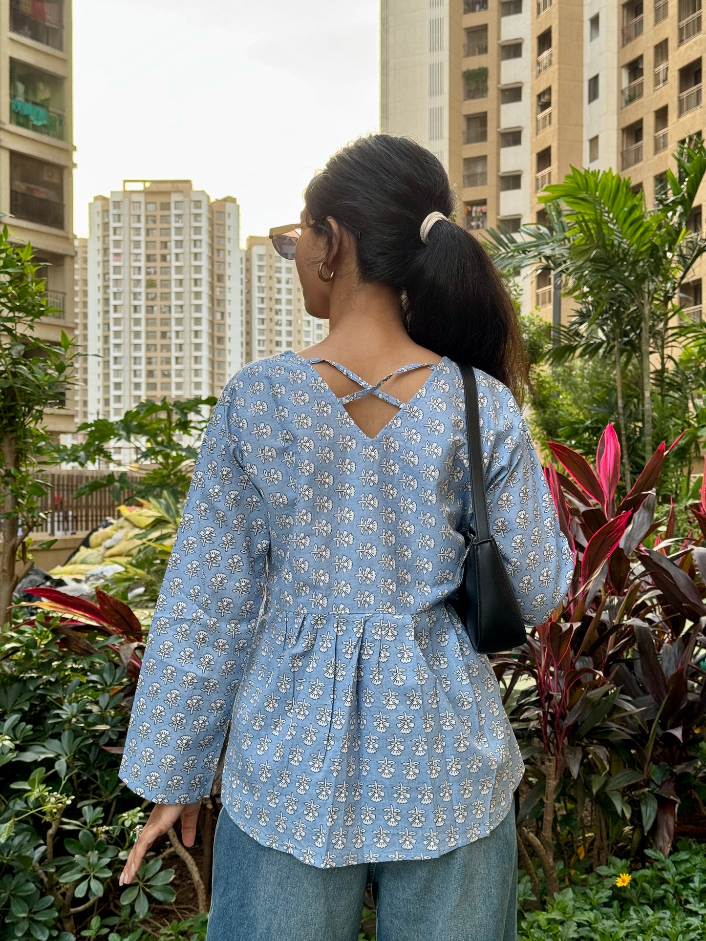 🌸 Printed Cotton Short Kurti – 4 Vibrant Shades