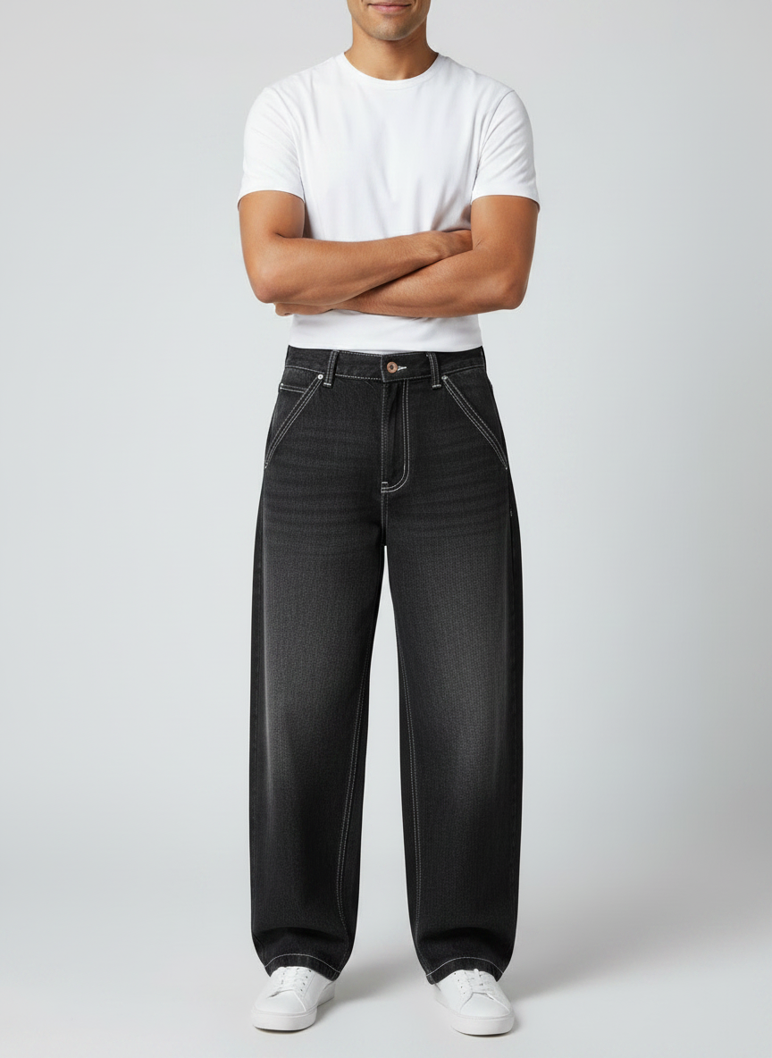 Dark Fade Baggy Jeans