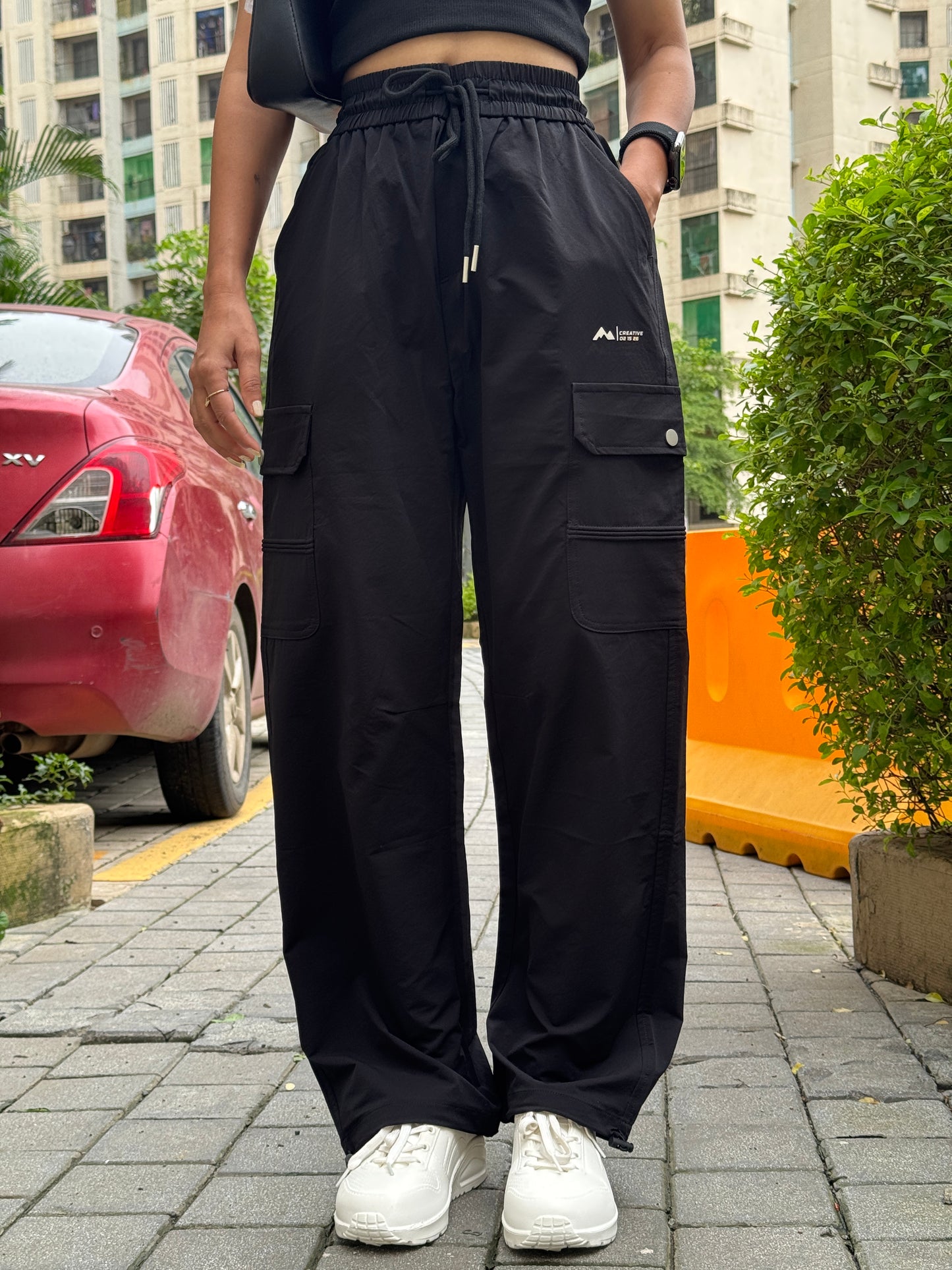 Unisex Utility Cargo Pants – Black Edition