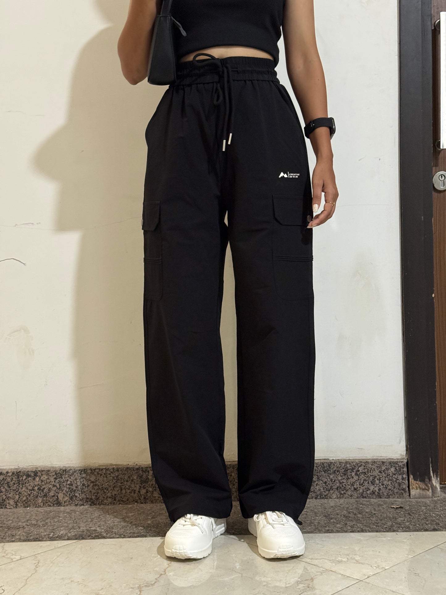 Unisex Utility Cargo Pants – Black Edition